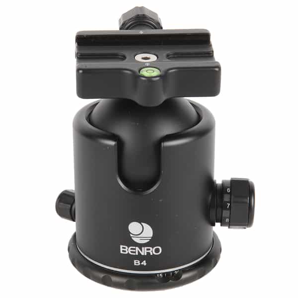 Benro B4 Triple Action Ball Head for Tripod with Knob Quick Release Clamp (Requires Quick Release Plate)