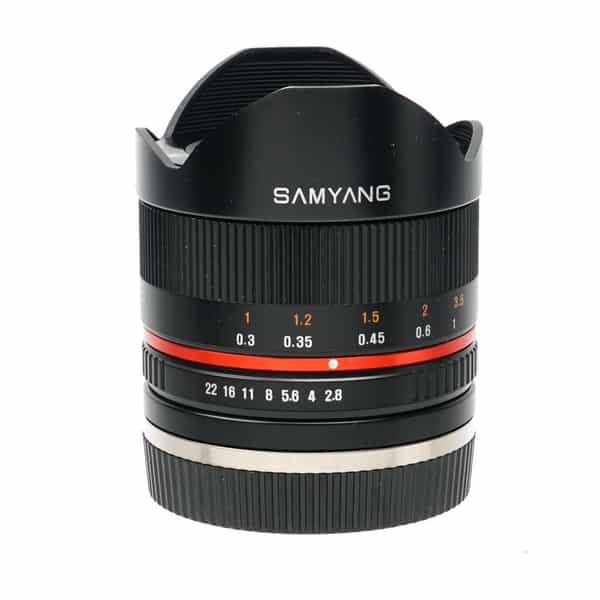 Samyang 8mm f/2.8 UMC Fish-Eye II M Manual APS-C Lens for Canon EF-M Mount, Black