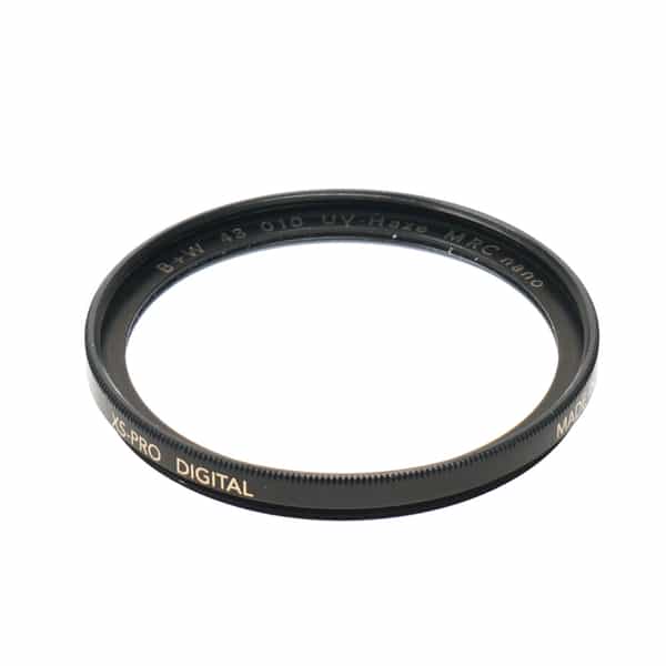 B+W 43mm 010 UV-Haze MRC nano XS-Pro Digital Filter, Black 