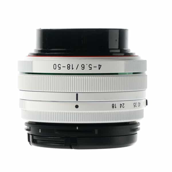 Pentax 18-50mm f/4-5.6 SMC DAL DC WR RE Autofocus APS-C Lens for K-Mount, White {58}