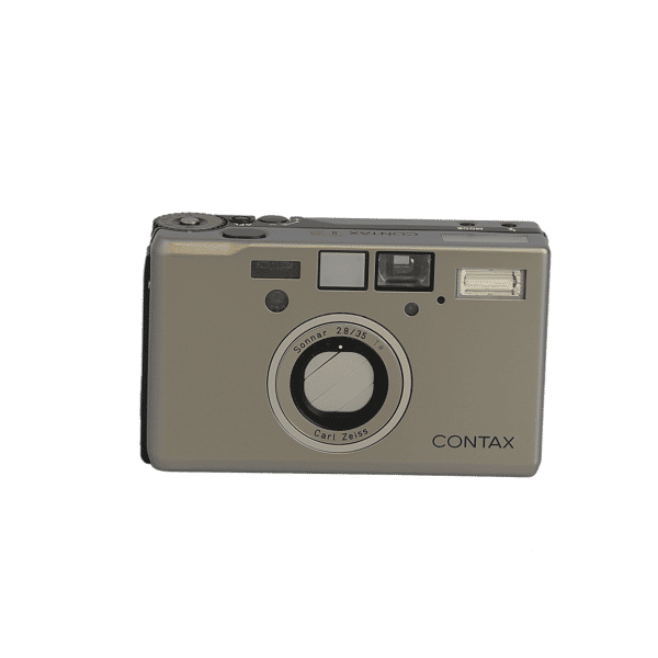 Contax T3 35mm Camera, Silver with 35mm f/2.8 T* Sonnar Lens, T3 