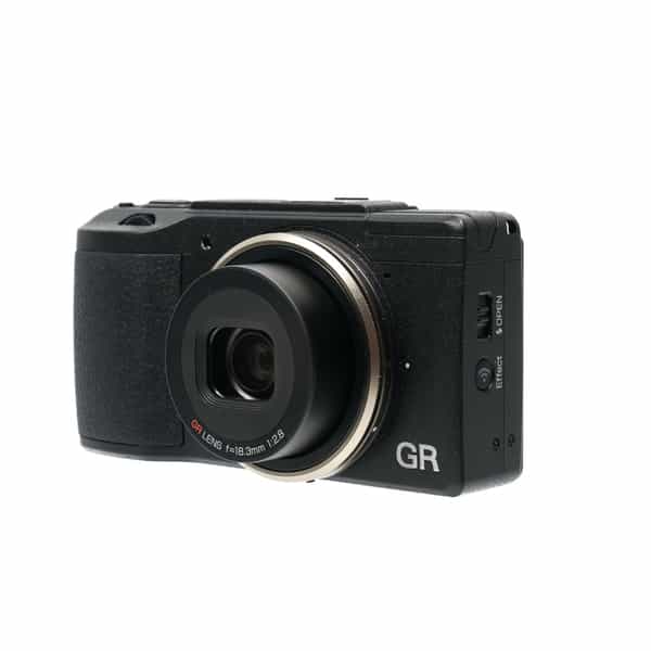Ricoh GR II Digital Camera Premium Kit with 18.3mm f/2.8, GV-1 Viewfinder, GW-3 Conversion Lens. Black {16.2MP}