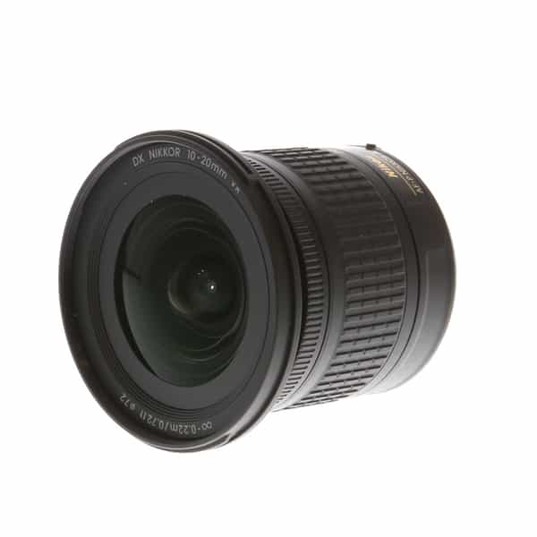 Nikon AF-P DX Nikkor 10-20mm f/4.5-5.6 G VR Autofocus APS-C Lens, Black  {72} - With Caps, Case, Hood - LN-