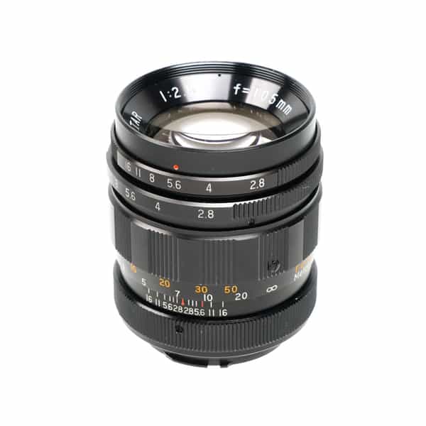 Lenco 105mm F/2.8 Tele-Lentar Preset Manual Focus Lens with T-Mount Adapter For Minolta SR Mount {49}