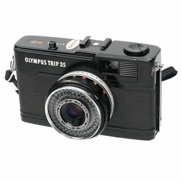 Olympus Trip 35, Black 35mm Camera with 40mm f/2.8 D. Zuiko  