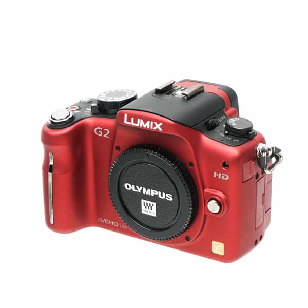 Panasonic Lumix DMC-G2 Mirrorless MFT (Micro Four Thirds) Digital Camera Body, Red {16MP} Menu In Japanese 