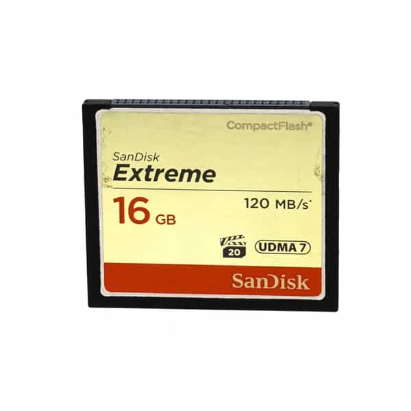 Sandisk 16GB 120 MB/s UDMA 7 Extreme Compact Flash [CF] Memory Card