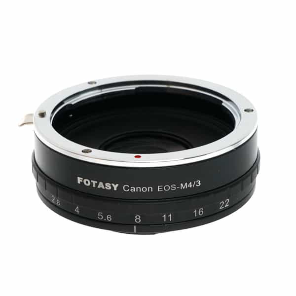 Fotasy Adapter Canon EOS Mount Lens To Micro Four Thirds Body with Aperture Control Ring