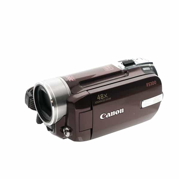 Canon FS100 Video Camera, Garnet Wine {1.07MP}