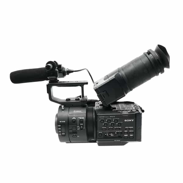 Sony Video NEX-FS700R Super 35 Digital Camcorder, Black {1080p/11.6MP} with Grip, Top Handle, Viewfinder Tube, ECM-XM1 Shotgun Microphone