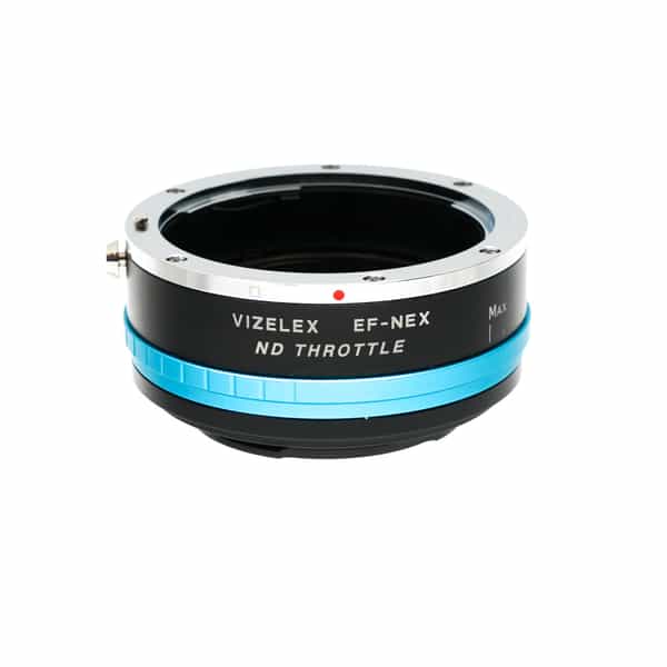 FotodioX Vizelex EF-SONY E ND Throttle (1-8 Stops) Adapter for Canon EOS EF-Mount Lens to Sony E-Mount (EOS-SNYE-PRO-NDTHRTL)