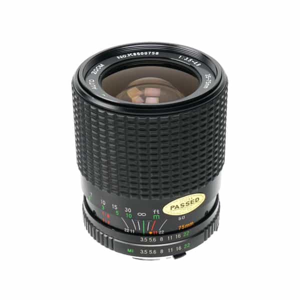 Five Star 35-75mm F/3.5-4.8 Macro Manual Focus Lens For Minolta MD Mount {55}