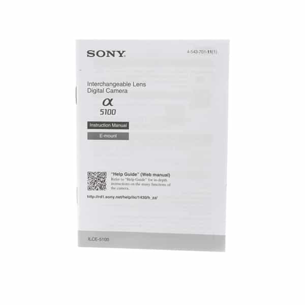 Sony A5100 Instructions