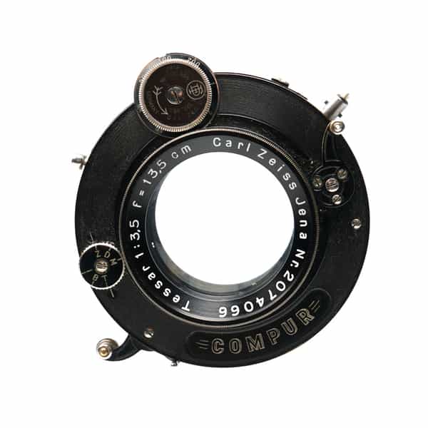 Zeiss Jena 13.5cm (135mm) f/3.5 Tessar Dial Compur BT (46MT) Lens for 4x5 