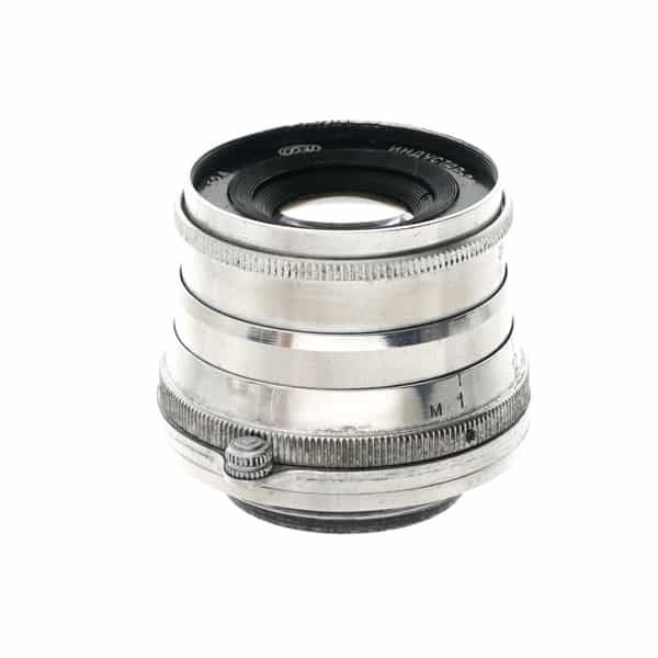 FED 5cm (50mm) f/2.8 Industar-26M P M39 Lens for Leica Screw Mount, Aluminum {40.5}