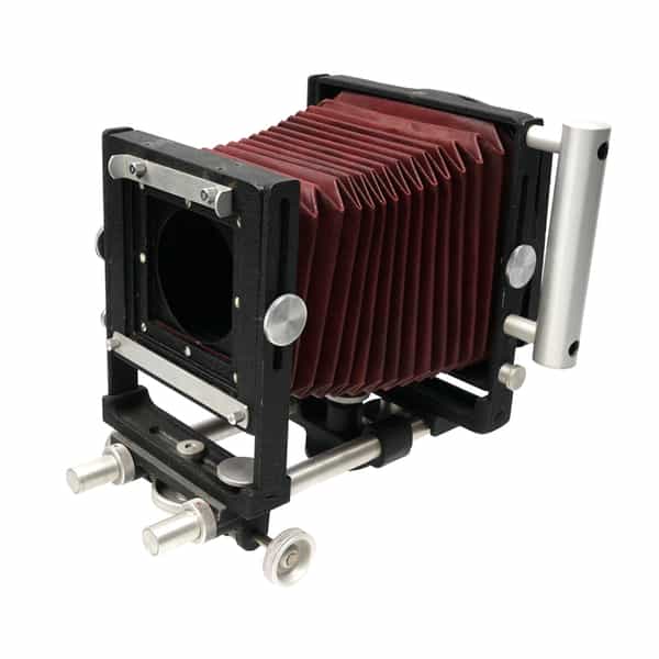 Brand 17 4X5 View Camera, Black with Red Bellows, Spring Back, Viewing Hood