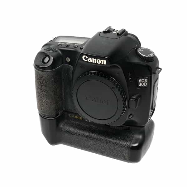 Canon EOS 30D Digital SLR Camera Body With BG-E2 Battery Grip {8.2