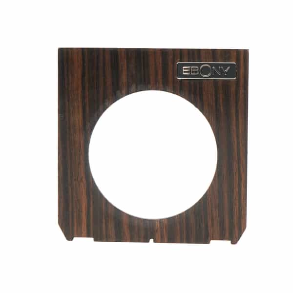 Ebony 4X5 65mm Hole Lens Board, Brown (Linhof Tech IV/V/M)
