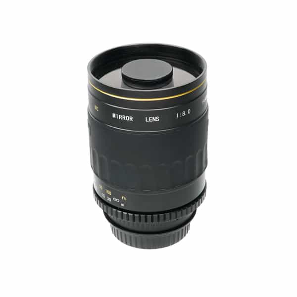 Opteka 500mm f/8 Mirror Macro Manual Lens for Canon EF-Mount, Black {72} with T-Mount Adapter, Opteka 2X Teleconverter