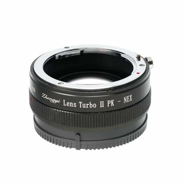 Mitakon Zhongyi Lens Turbo II PK-NEX Adapter for Pentax K-Mount Lens to Sony E-Mount