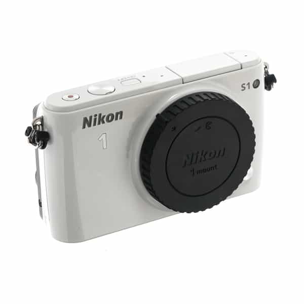 Nikon 1 S1 Mirrorless Camera, White {10.1MP}