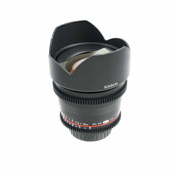 Rokinon Cine 10mm T3.1 ED AS NCS CS Manual Lens for Nikon F-Mount, Black