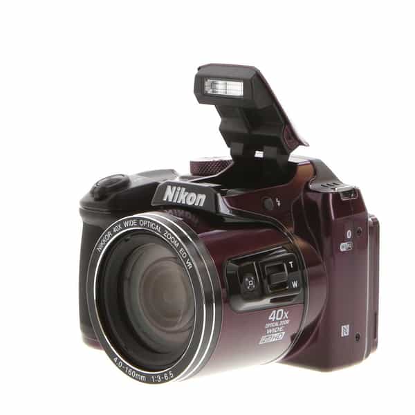 Nikon Coolpix B500 Digital Camera, Plum {16MP} Requires 4/AA at