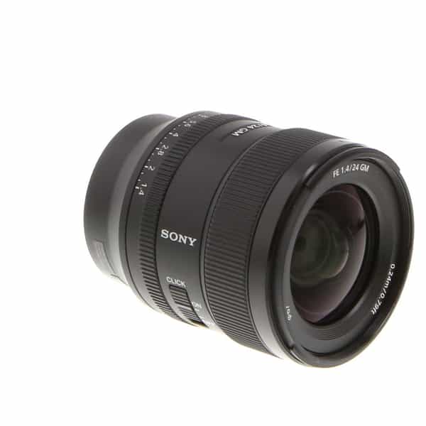 Sony FE 24mm f/1.4 GM Full-Frame Autofocus Lens for E-Mount, Black 