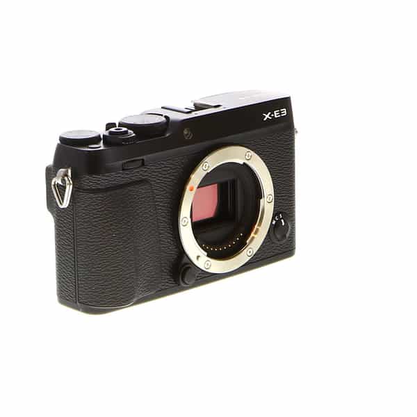 Fujifilm X-E3 Mirrorless Camera Body, Black {24.3MP} with EF-X8 