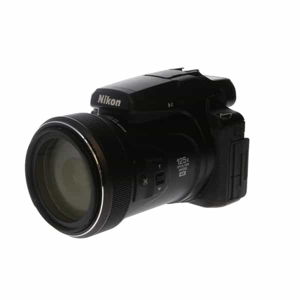 Nikon Coolpix P1000 Digital Camera, Black {16MP} - With Battery, Charger,  Lens Cap, Hood - LN
