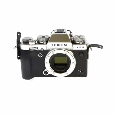 Fujifilm X-T3 Mirrorless Digital Camera Body, Silver {26.1MP} with EF-X8  Flash - With Battery & Charger - LN-