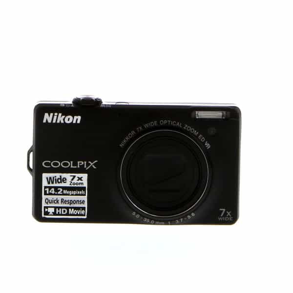 Nikon Coolpix S6000 Digital Camera, Black {14.2MP} at KEH Camera