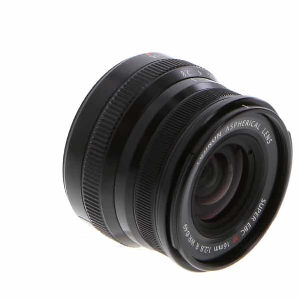 Fujifilm XF 16mm f/2.8 R WR Fujinon APS-C Lens for X-Mount, Black 
