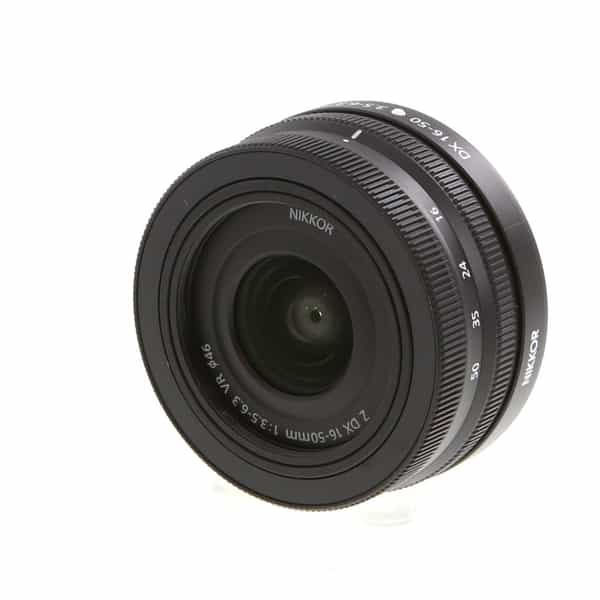 Nikon Nikkor Z DX 16-50mm f/3.5-6.3 VR Autofocus APS-C Lens for Z-Mount,  Black {46} - With Caps, Hood - EX+