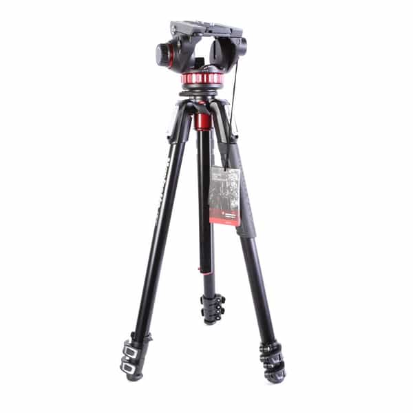 Manfrotto MT055XPRO3 Aluminum Tripod with 502AH Flat Base Video