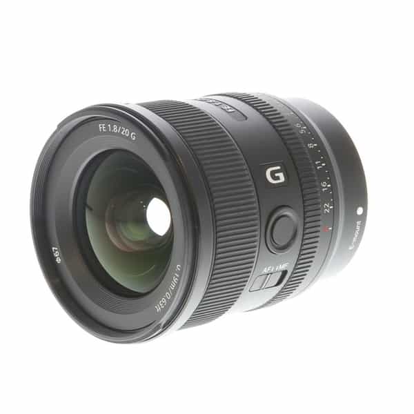 Sony FE 20mm f/1.8 G Full-Frame Autofocus Lens for E-Mount, Black
