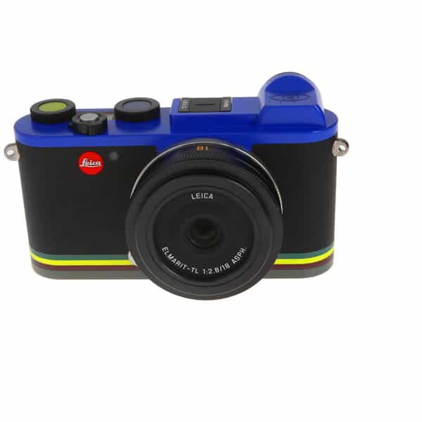 behuizing achter Jong Leica CL "Edition Paul Smith" Kit with CL (Type 7323) Mirrorless Digital  Camera, Multi-Colored {24.2MP} with Elmarit-TL 18mm f/2.8 ASPH. Lens, Black  {39} 19334 at KEH Camera