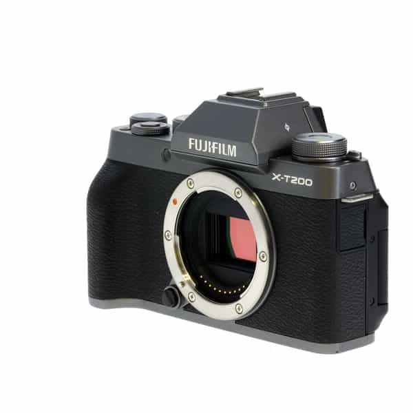 Fujifilm X-T200 Mirrorless Camera Body, Dark Silver {24.2MP} at