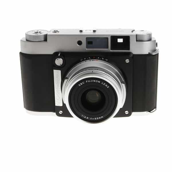 Fuji GF670W Professional Medium Format Camera with 55mm f/4.5, Silver -  Front Ring Damage - BGN