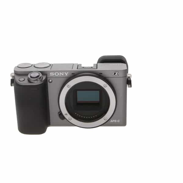 Sony a6000 Mirrorless Camera Body, Silver {24.3MP} - With AC Adapter/USB  Cable, Battery - EX