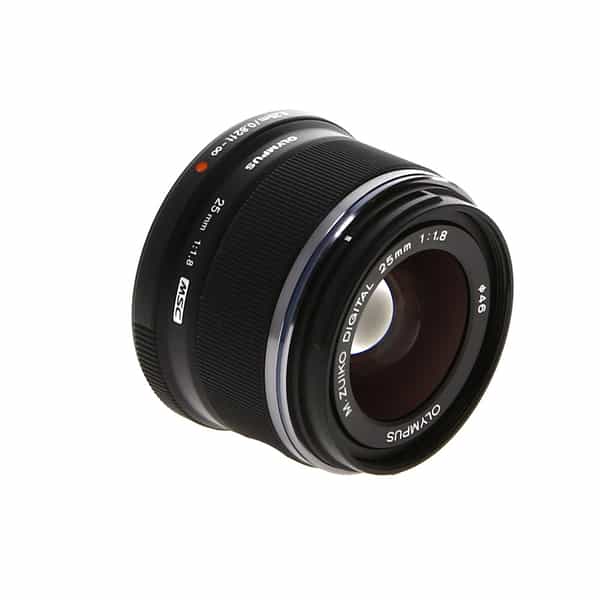 Olympus 25mm f/1.8 M.Zuiko Digital MSC Autofocus Lens for MFT (Micro Four  Thirds) Black {46} without Decoration Ring - With Caps - LN-