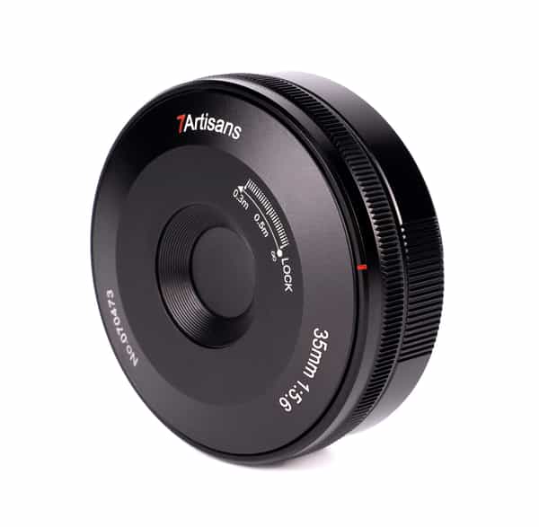 7artisans 35mm f/ Full-Frame Manual Pancake Lens for Sony E-Mount, Black  at KEH Camera