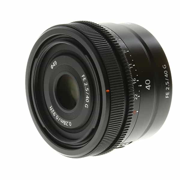 Sony FE 40mm f/2.5 G Full-Frame Autofocus Lens for E-Mount, Black 