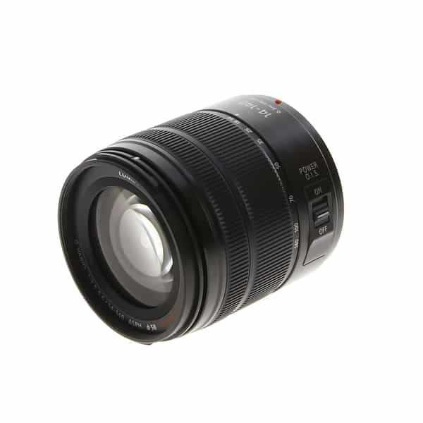 Panasonic Lumix G Vario mm f..6 II ASPH. Power O.I.S. Lens for  MFT Micro Four Thirds, Black {}   With Caps, Case, Hood   EX+