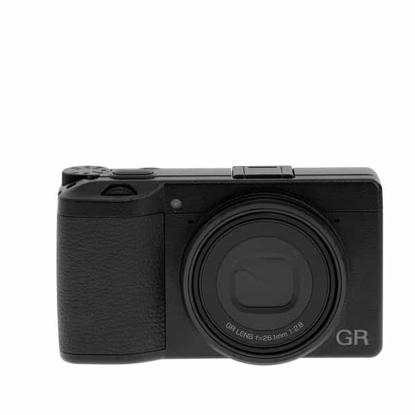 Ricoh GR IIIx Digital Camera with 26.1mm f/2.8 Lens, Black with 