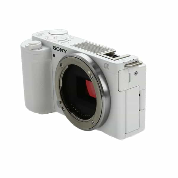 Sony ZV-E10 Mirrorless Vlog Camera Body (White) & Lens