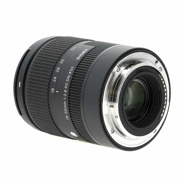 Sigma 18-50mm f/2.8 DC DN C (Contemporary) Autofocus APS-C Lens for Sony  E-Mount, Black {55} at KEH Camera