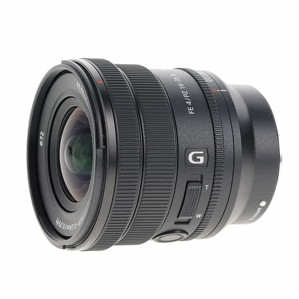 Sony FE PZ 16-35mm f/4 G Full-Frame Autofocus Lens for E-Mount, Black {72}  SELP1635G - With Caps, Case, Hood - LN-