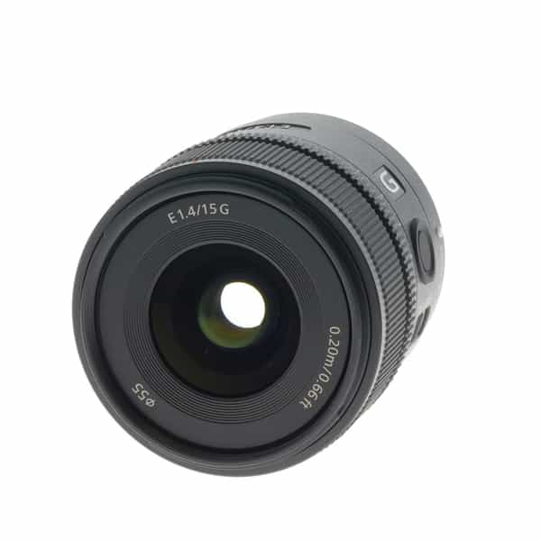 Sony Alpha ZV-E10 Mirrorless Digital Camera Body (Black) with Sony E 15mm  f/1.4 G Lens