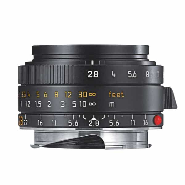 Leica 28mm f/2.8 Elmarit-M ASPH. M-Mount Lens with Protection Ring, Germany, Black, 6-Bit {39} 11677